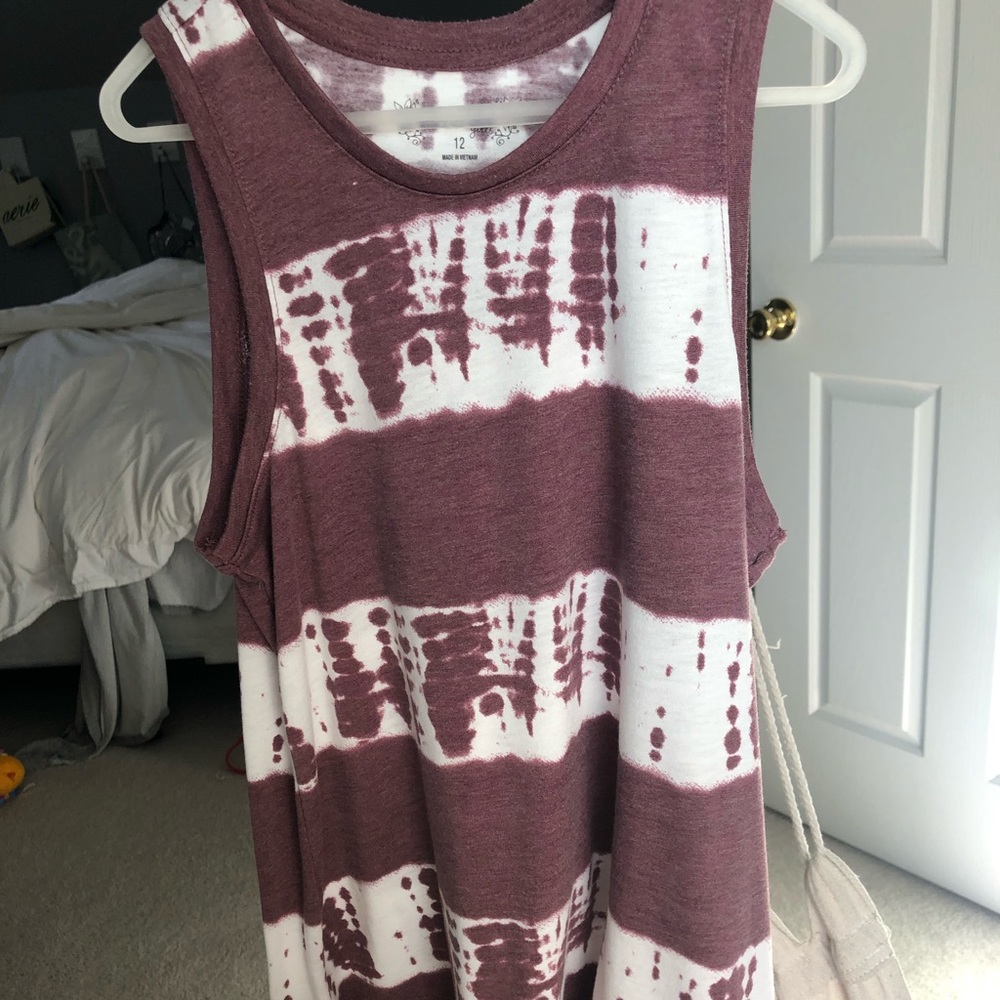 mudd tie dye tank top